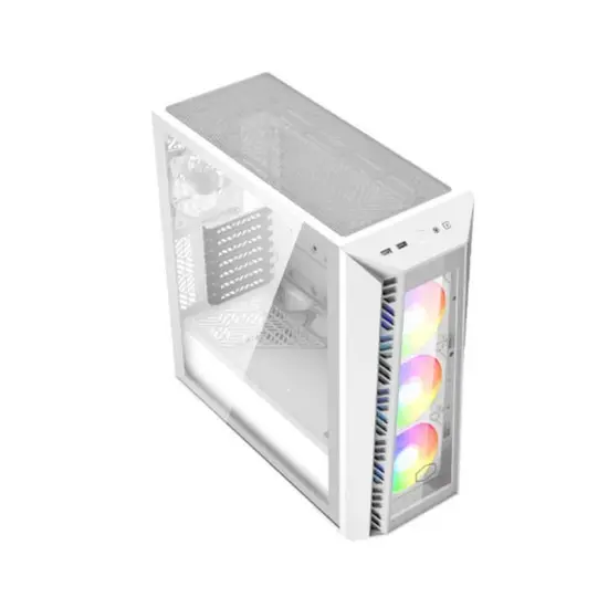CASE COOLER MASTER MASTERBOX 520 MESH WHITE ARGB